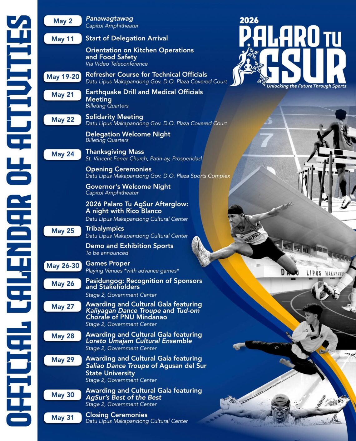Palaro 2026 Schedule